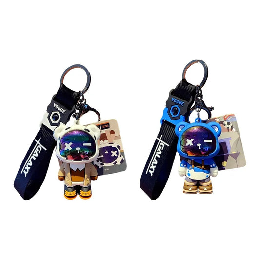 Creative Tide Cool Bear Keychain Cartoon Car Charm