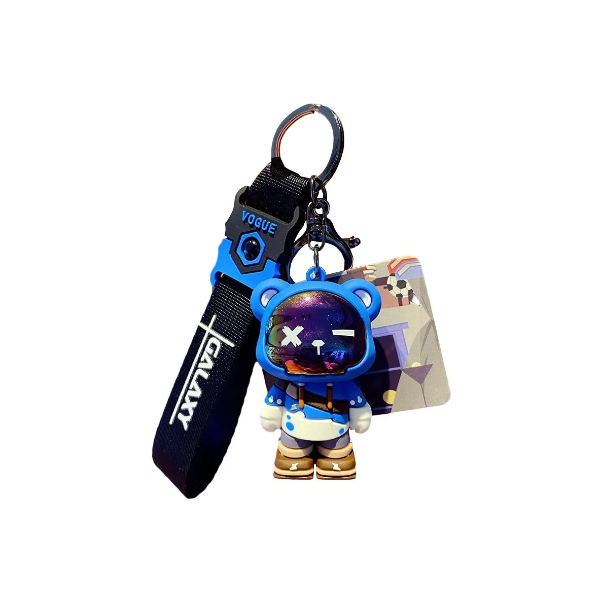 Creative Tide Cool Bear Keychain Cartoon Car Charm