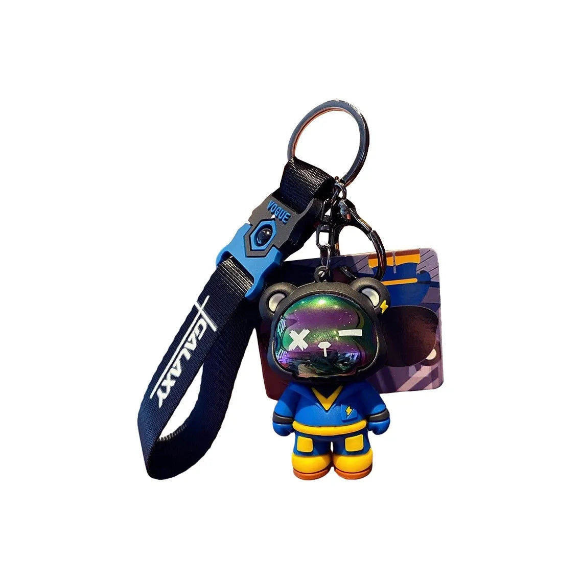 Creative Tide Cool Bear Keychain Cartoon Car Charm