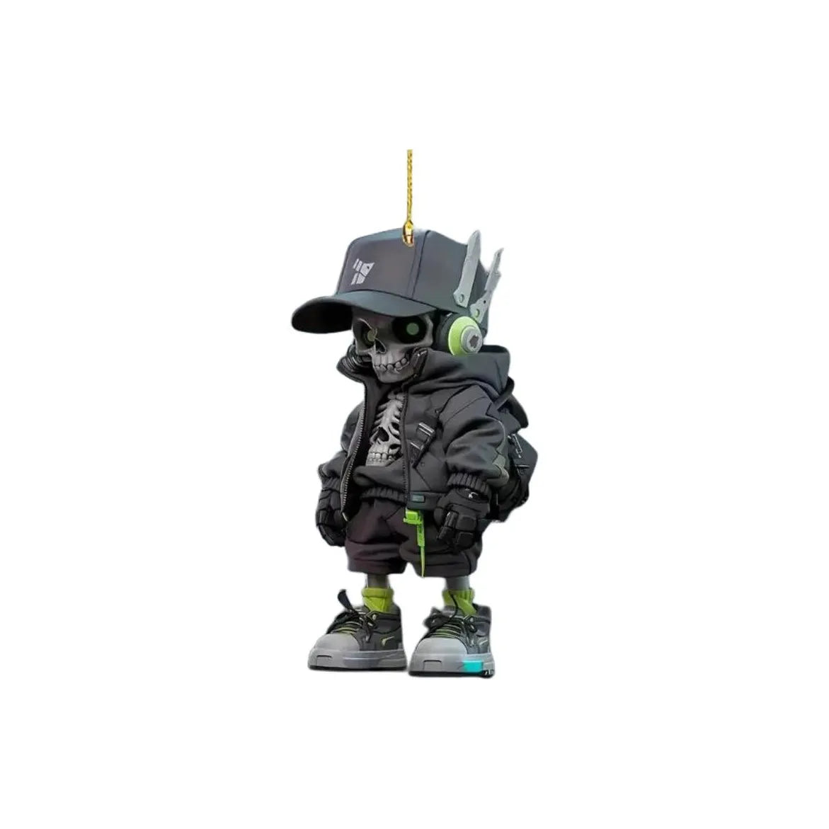 2D Creative Cool Backpack Pup Keychain Car Charms