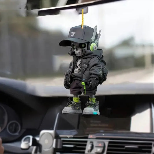 2D Creative Cool Backpack Pup Keychain Car Charms