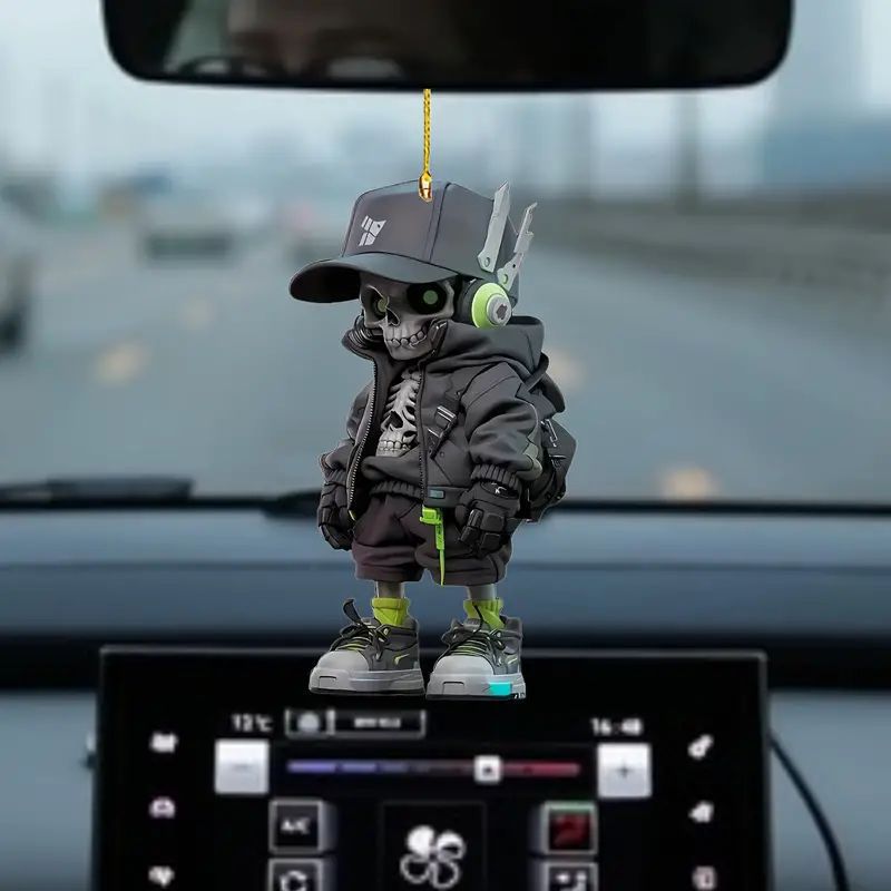 2D Creative Cool Backpack Pup Keychain Car Charms