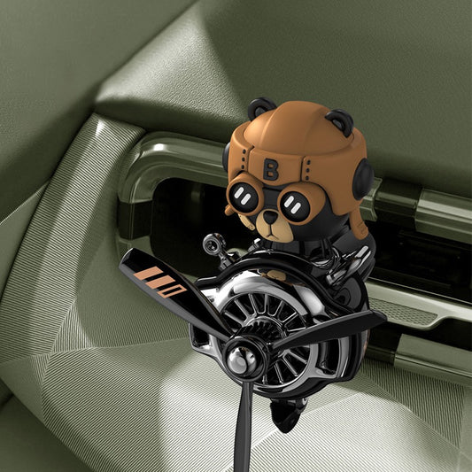 MYSTERYNESTCar Air Vents Airplane Aromatherapy Fighter Jet Rotating Decoration