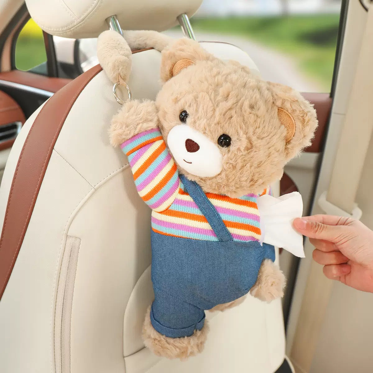 Car Tissue Holder Bear - Cute and Practical Car Accessory