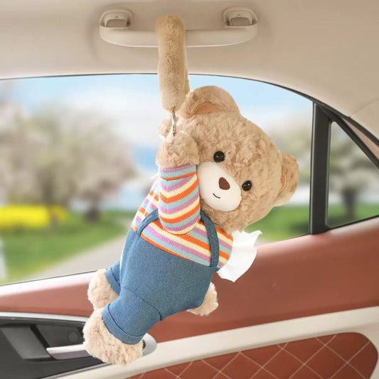 Car Tissue Holder Bear - Cute and Practical Car Accessory
