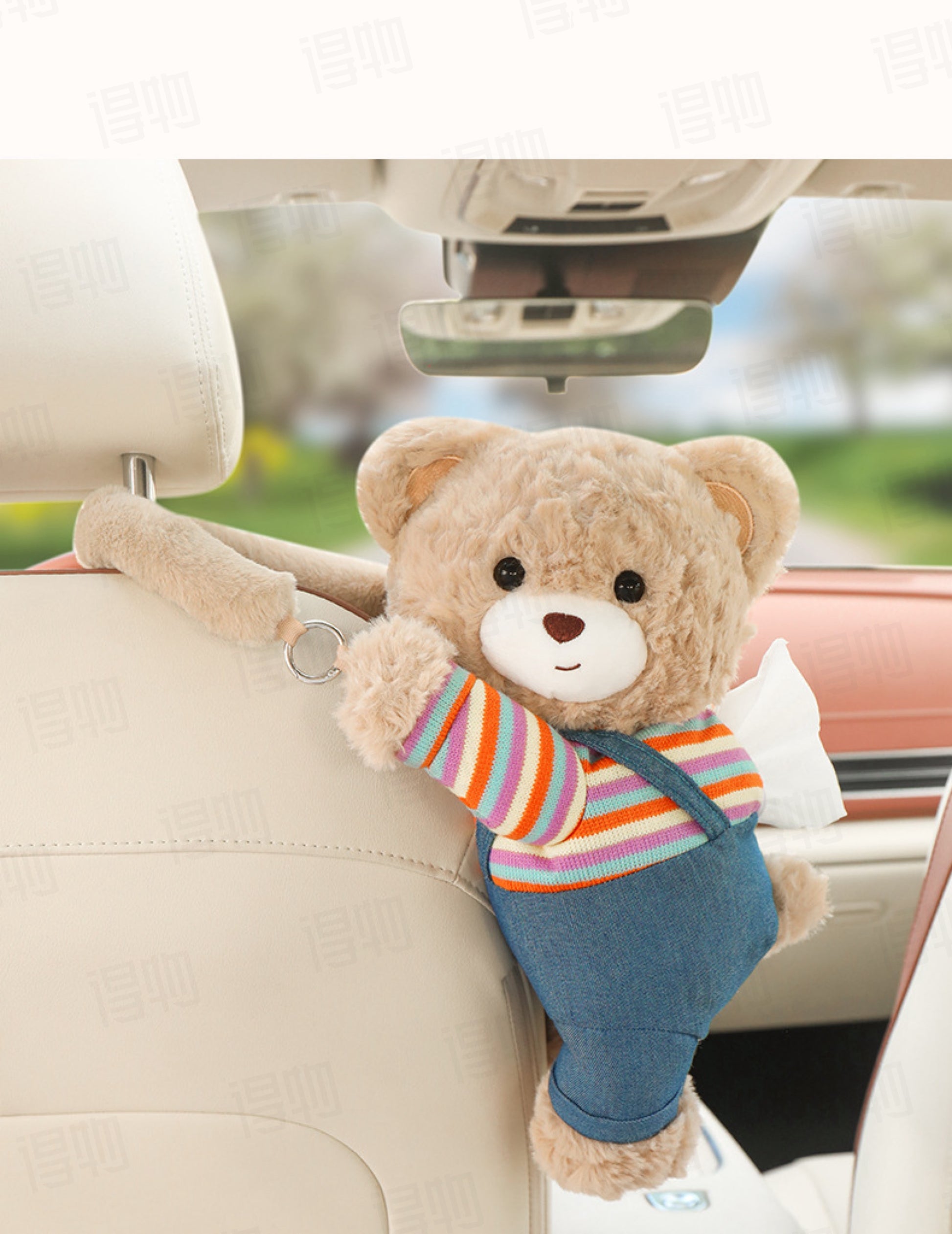 Car Tissue Holder Bear - Cute and Practical Car Accessory