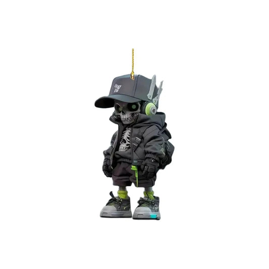 2D Creative Cool Backpack Pup Keychain Car Charms