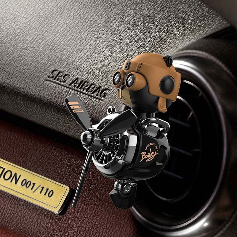 MYSTERYNESTCar Air Vents Airplane Aromatherapy Fighter Jet Rotating Decoration