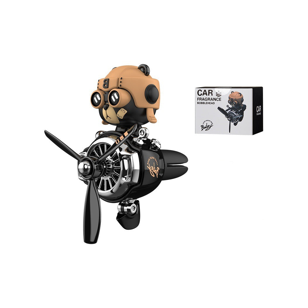 MYSTERYNESTCar Air Vents Airplane Aromatherapy Fighter Jet Rotating Decoration