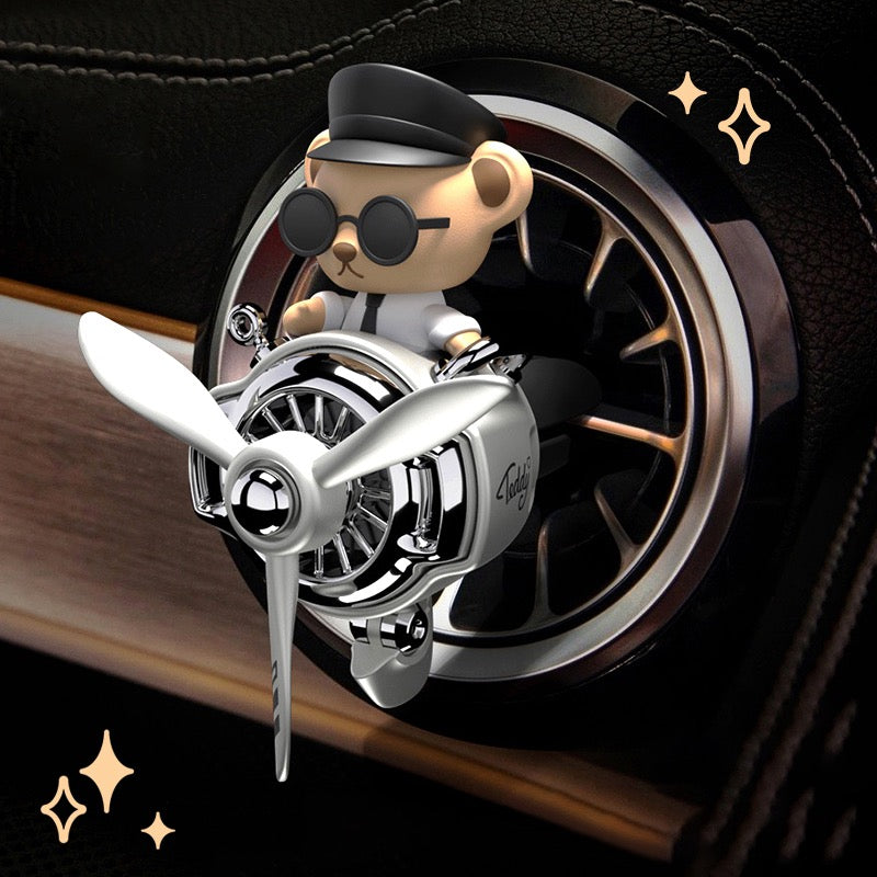MYSTERYNESTCar Air Vents Airplane Aromatherapy Fighter Jet Rotating Decoration