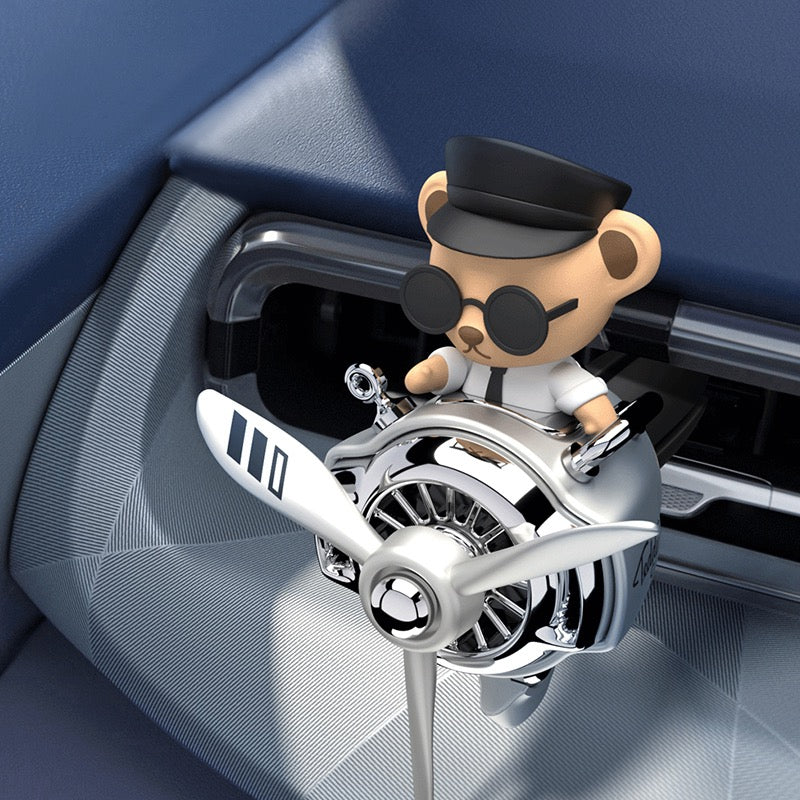 MYSTERYNESTCar Air Vents Airplane Aromatherapy Fighter Jet Rotating Decoration
