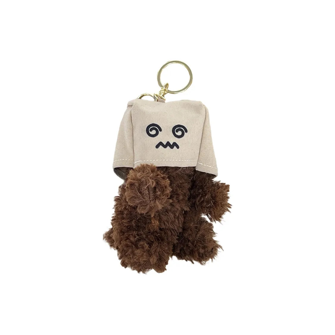 MYSTERYNEST Cute Cartoon Book Bag Backpack Keychain Plush Charm