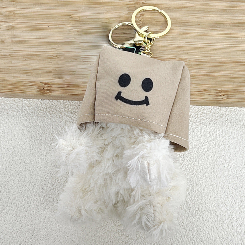 MYSTERYNEST Cute Cartoon Book Bag Backpack Keychain Plush Charm