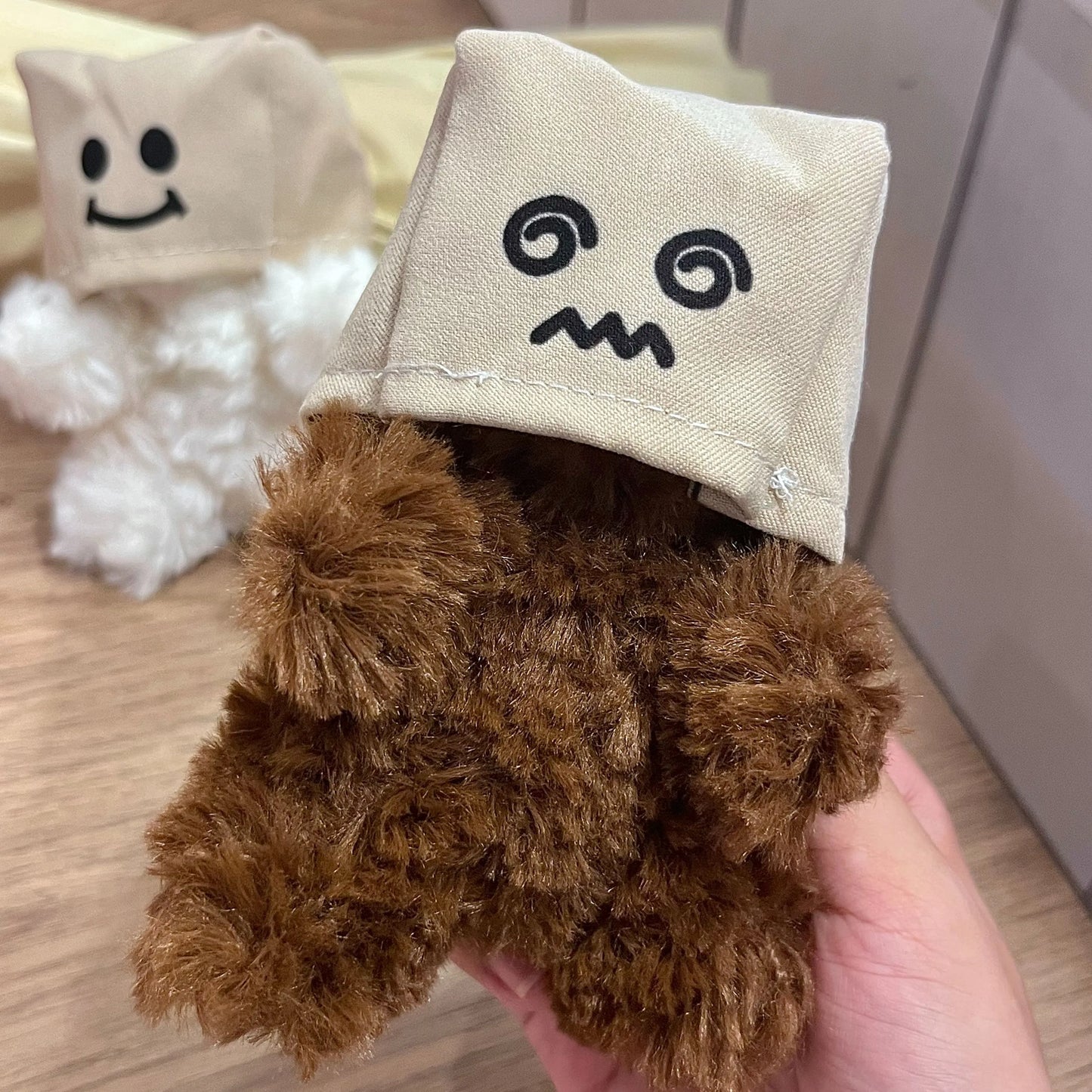 MYSTERYNEST Cute Cartoon Book Bag Backpack Keychain Plush Charm